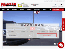 Tablet Screenshot of mayse.com